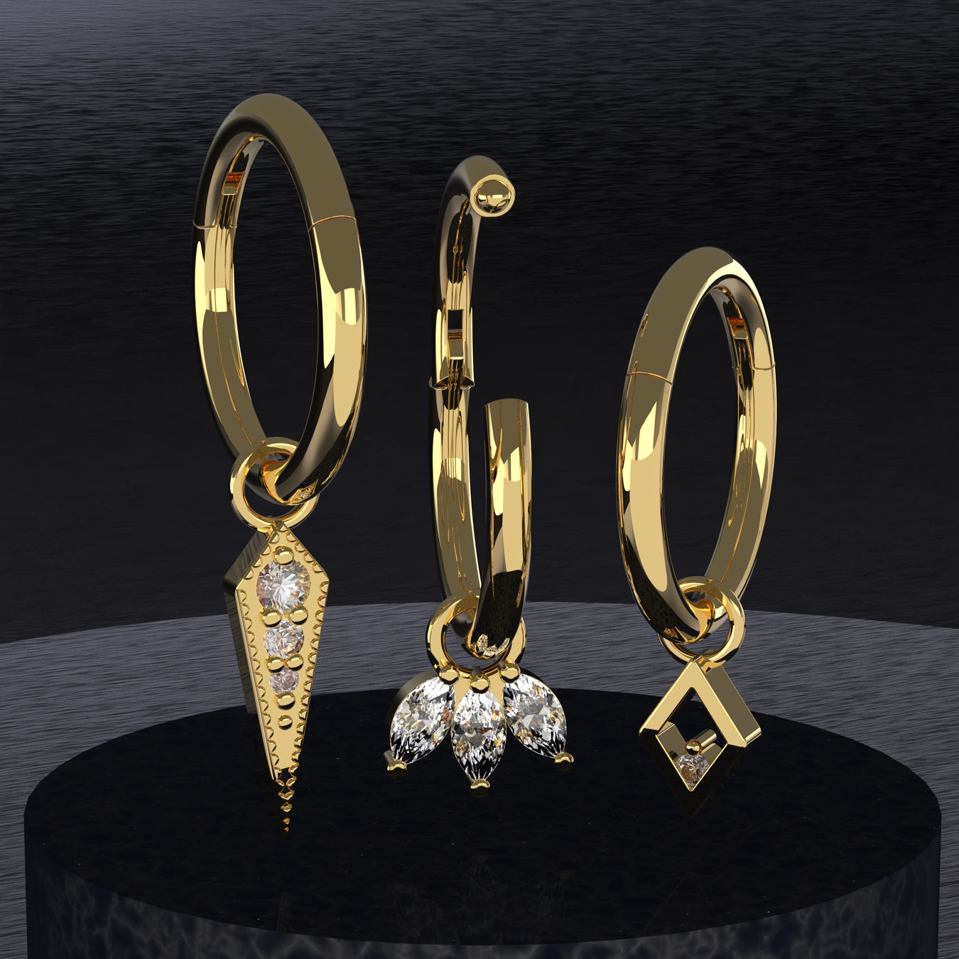 14K Gold Hangers Jewelry
