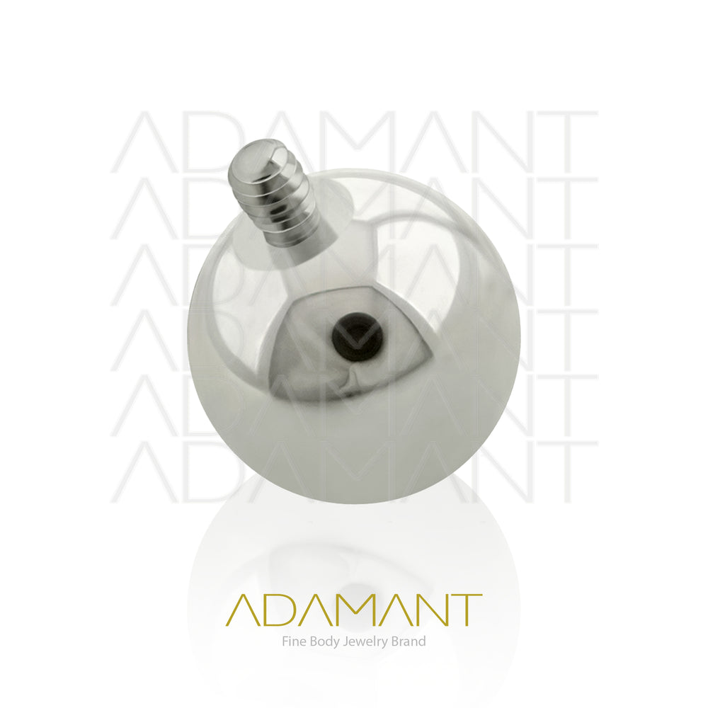 Threaded Titanium End Implant Grade Titanium, Threaded End, for 14g with 1.2mm Threading, Ball.