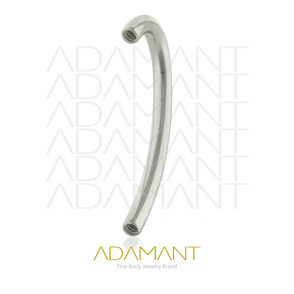 14g, Internally Threaded, Loose Pieces, Titanium, 1.2mm Threading Pattern, J Bar.