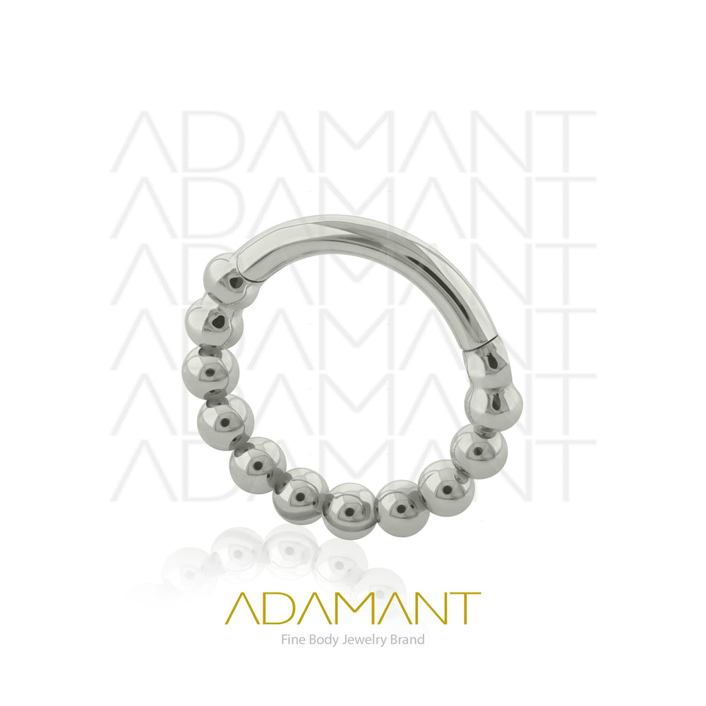 16g, Hinged Ring, Titanium, Ball Hoop.