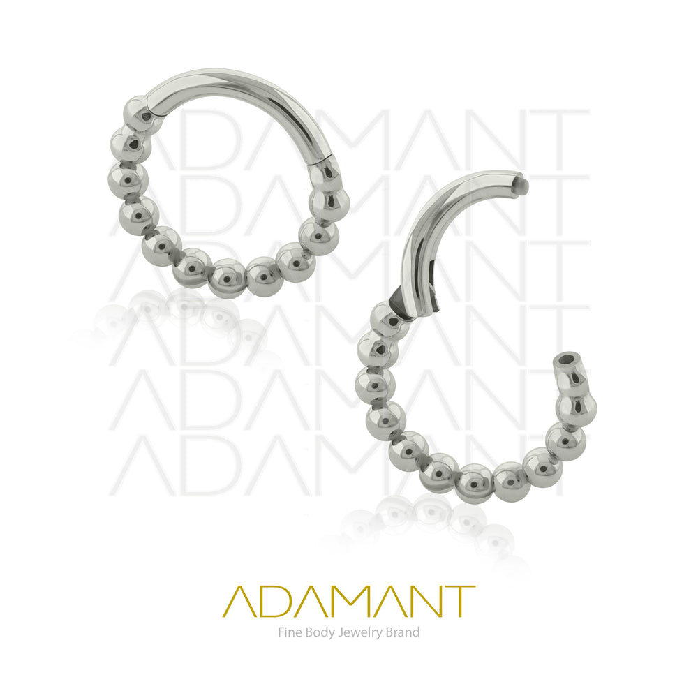16g, Hinged Ring, Titanium, Ball Hoop.