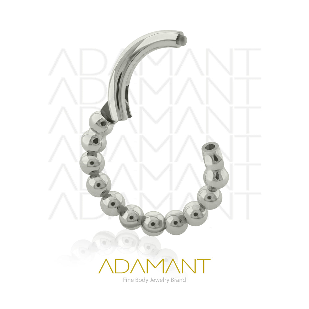 16g, Hinged Ring, Titanium, Ball Hoop.