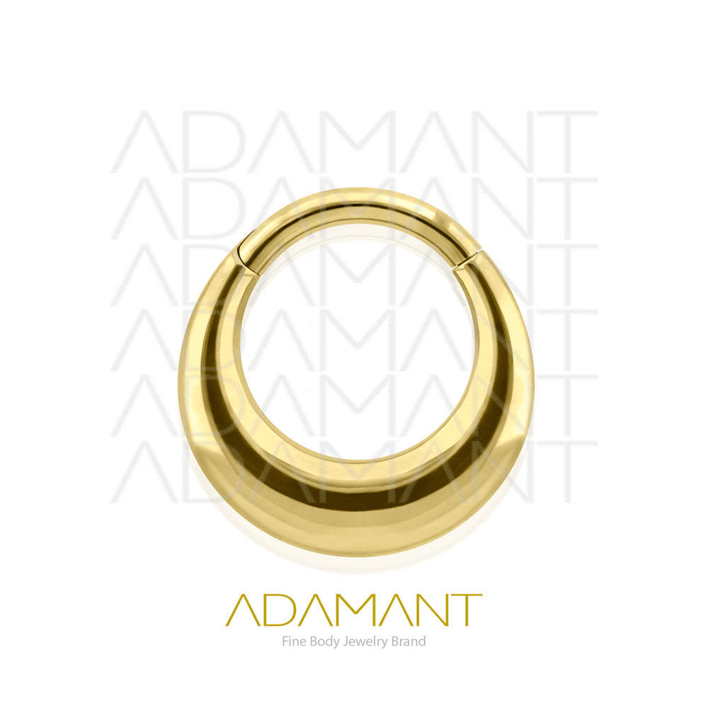 16g, PVD Gold, Implant Grade Titanium, Chloe Hinged Hoop