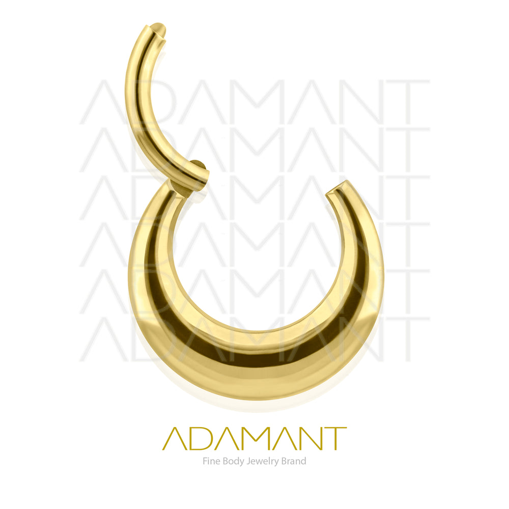 16g, PVD Gold, Implant Grade Titanium, Chloe Hinged Hoop