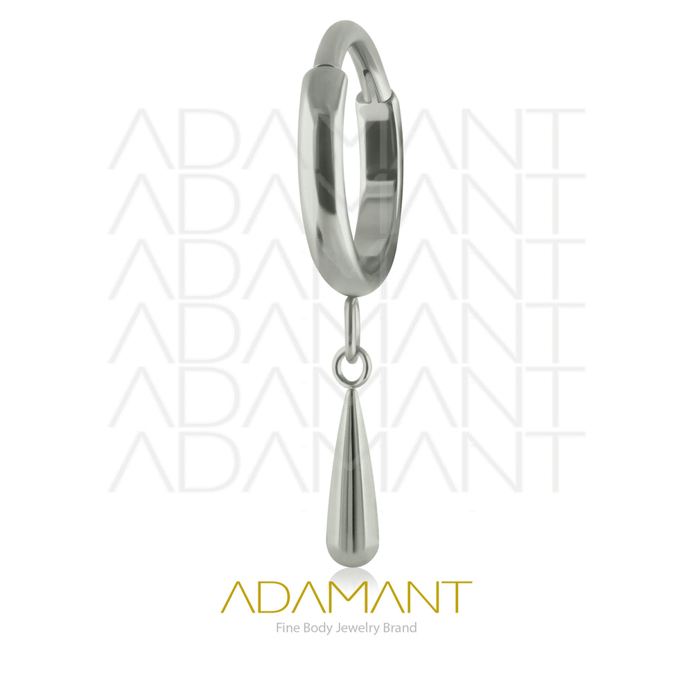 16g, Pair Titanium Dangle Drop Earrings