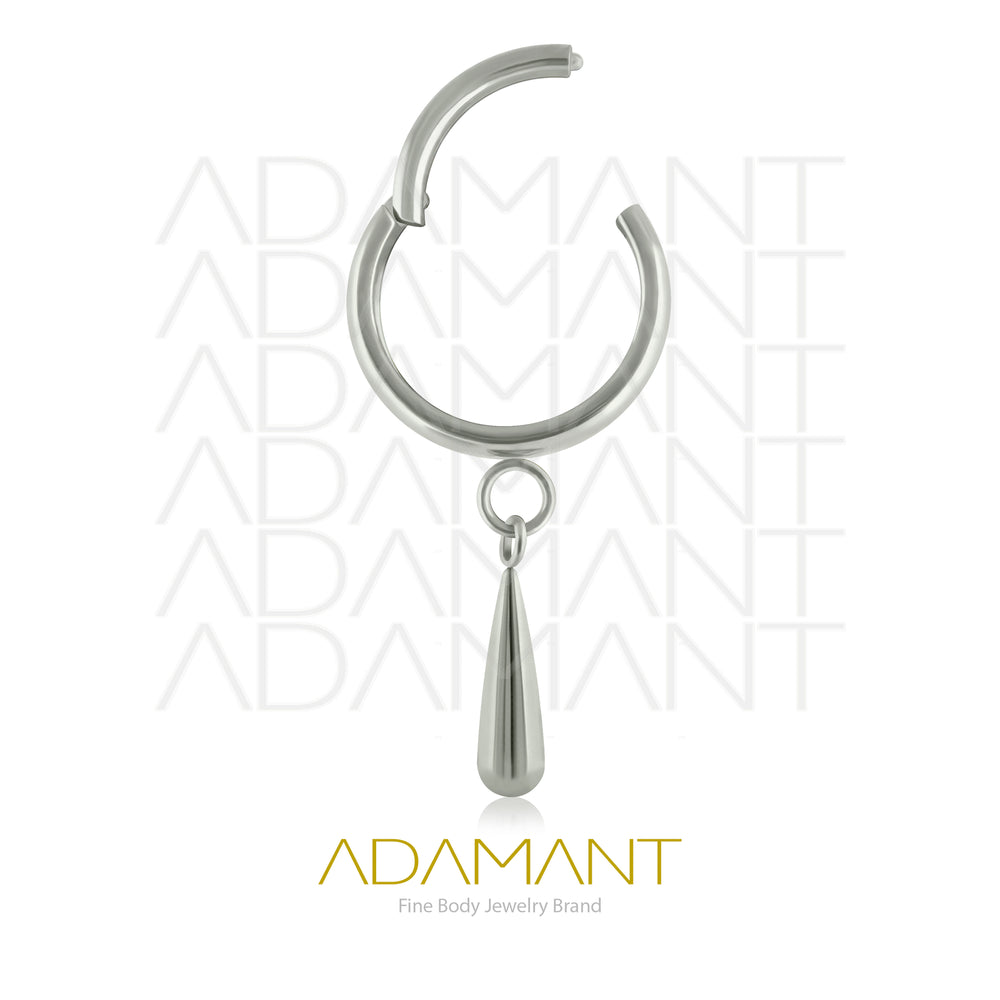 16g, Pair Titanium Dangle Drop Earrings