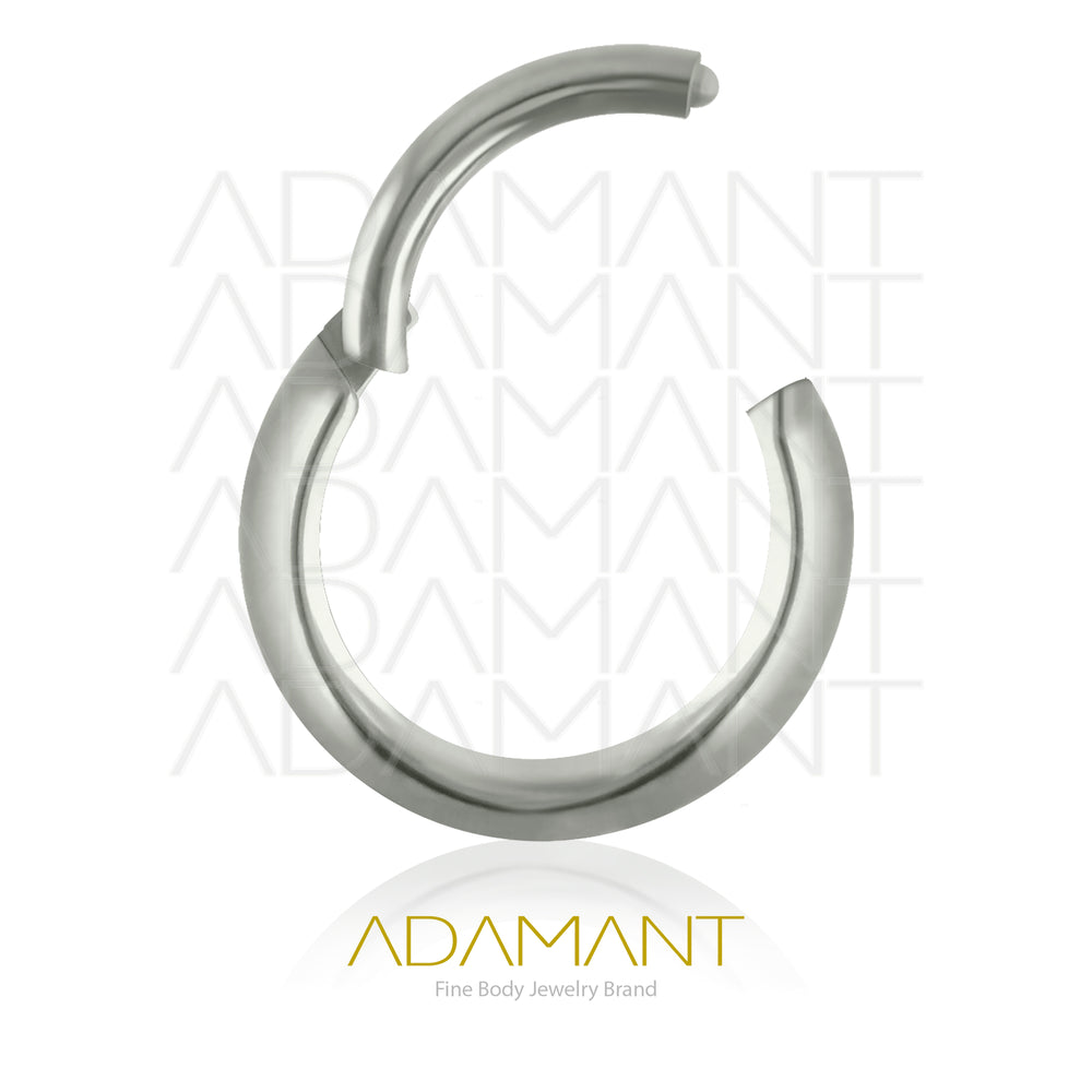 16g, Pair Titanium Rounded Hoop Earrings
