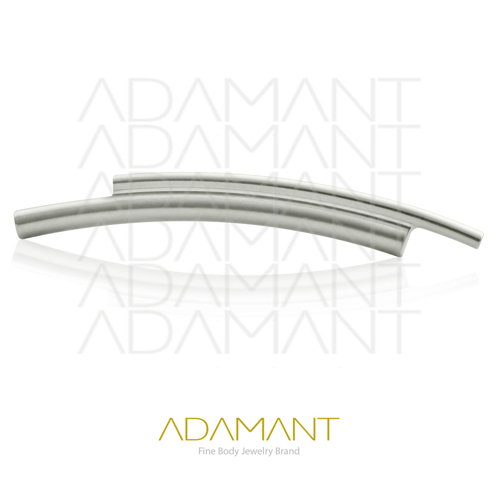 18g-16g, Internally Threaded, Accessory, Titanium, 0.9mm threading, Double Arch.