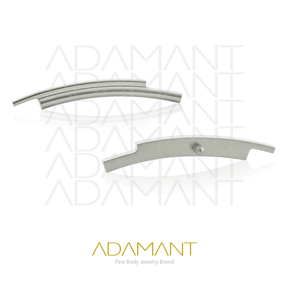 18g-16g, Internally Threaded, Accessory, Titanium, 0.9mm threading, Double Arch.