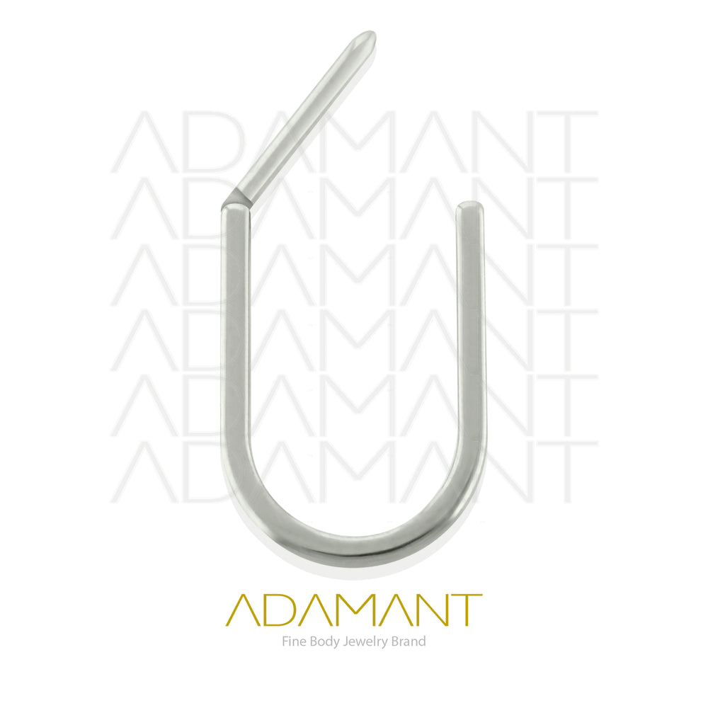 18g, Pair Titanium Bow Hoop Earrings