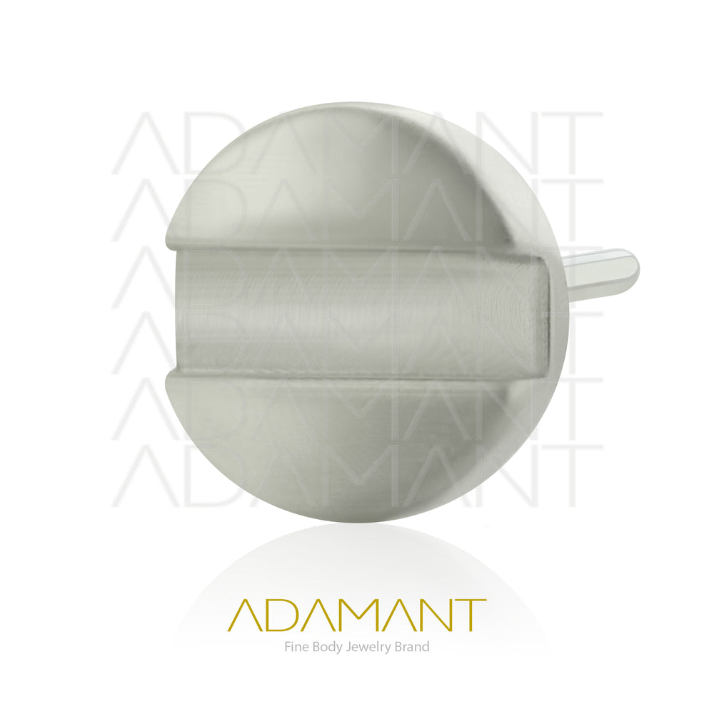 20g-18g-16g-14g Titanium ASTM F136, Threadless Halo Disk End (Top Only)