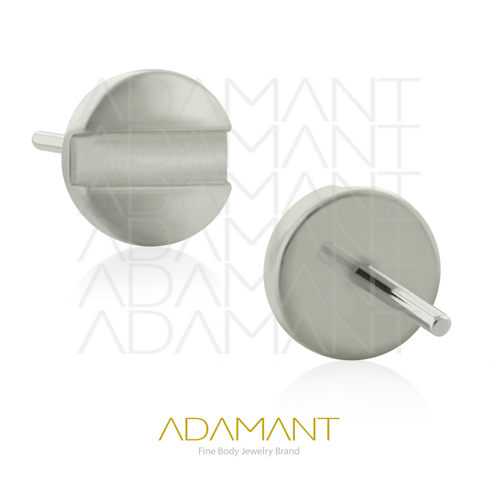 20g-18g-16g-14g Titanium ASTM F136, Threadless Halo Disk End (Top Only)