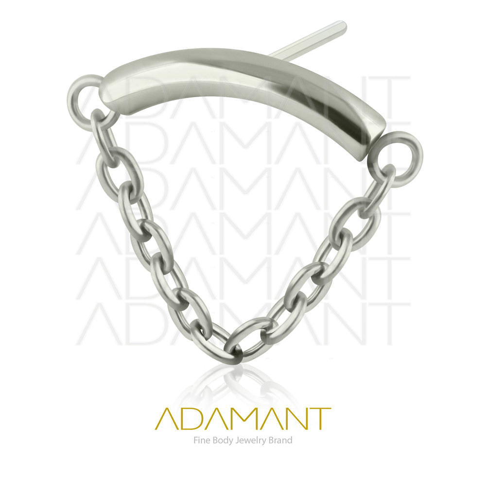 26g, Threadless End, Titanium, 4mm Pin Size, Pending Chain End.