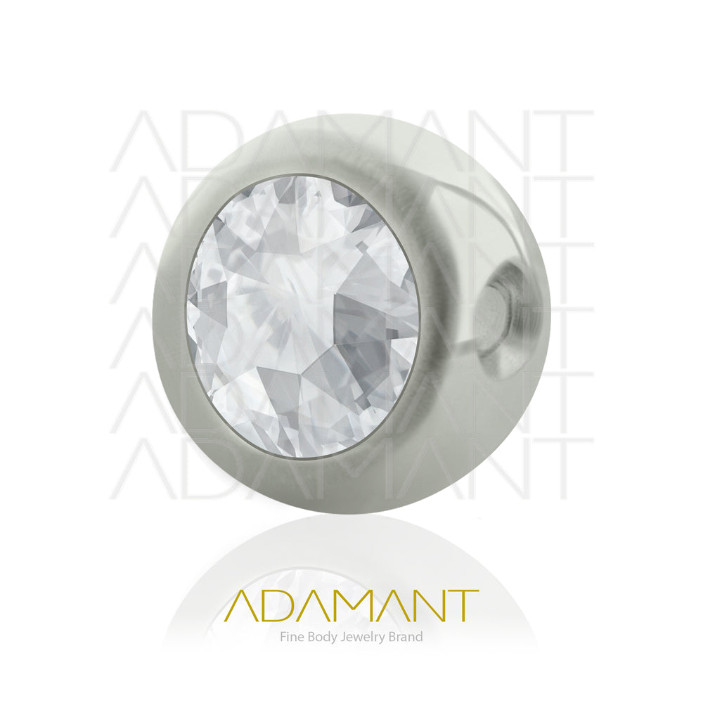 CBR Accessories, Titanium, Ball Bezel set, Cubic Zirconia.