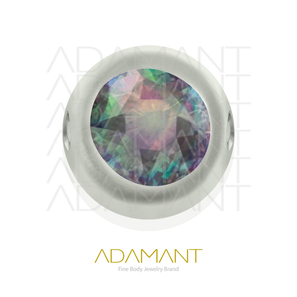 CBR Accessories, Titanium, Ball Bezel set, Cubic Zirconia.