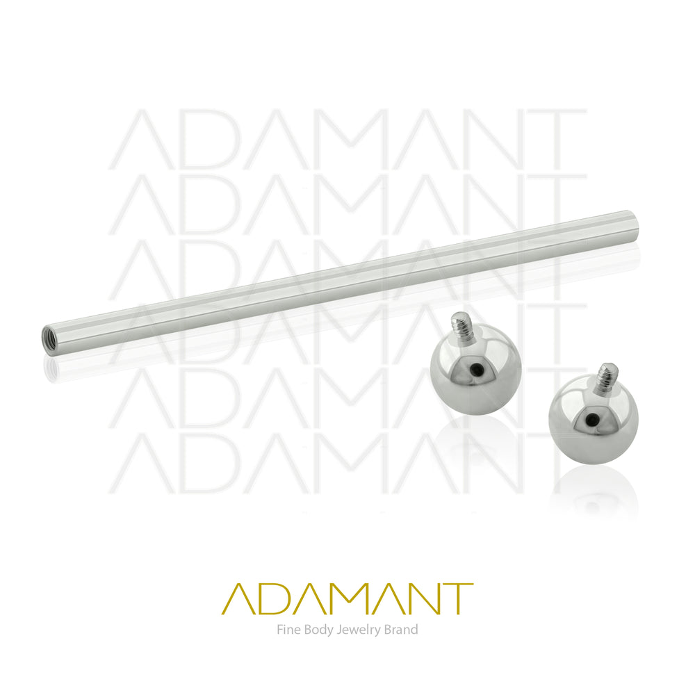 16g, Threaded, Barbell, Titanium, Industrial with Ball.