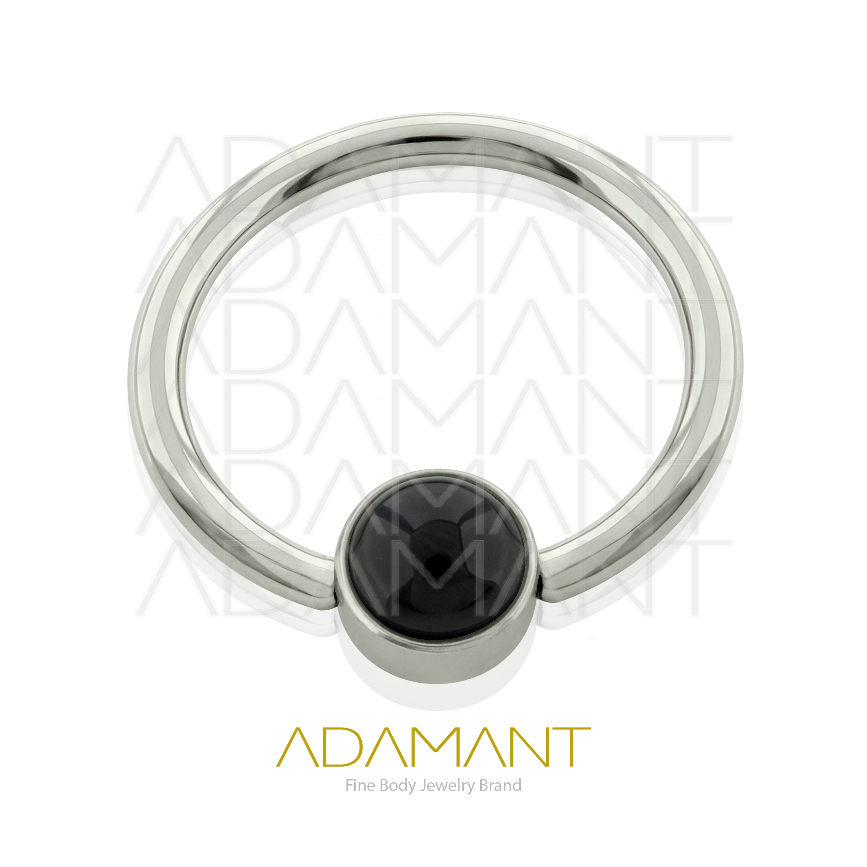 16g CBR, Niobium, Captive Bead Ring with — Adamant Body Jewelry