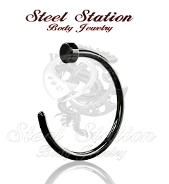 22g- 20g, Hoop, Surgical Stainless Steel, C-Nails